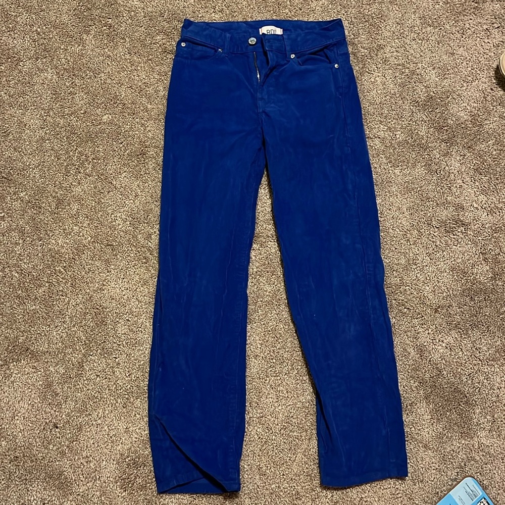 BDG corduroy cut off carpenter pants, Size 24, blue
